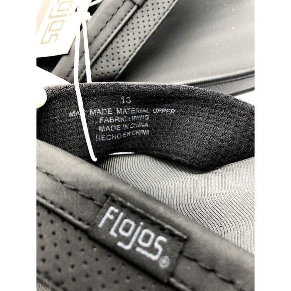 Flojo Flip Flops Men Size 13 Sandals Thong Black Shoes - Picture 5 of 6